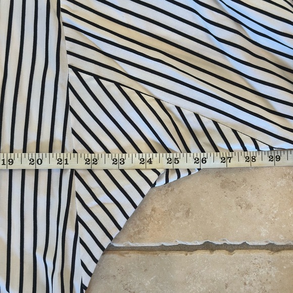 Perfect Striped Black and White Women's Blouse - Picture 5 of 7